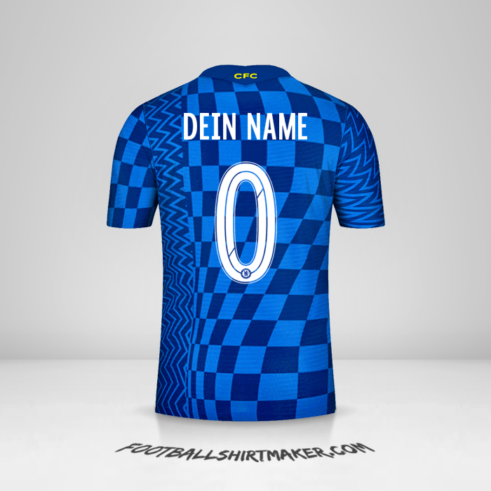 Trikot Chelsea 2021/2022 Cup -  dein name - 0