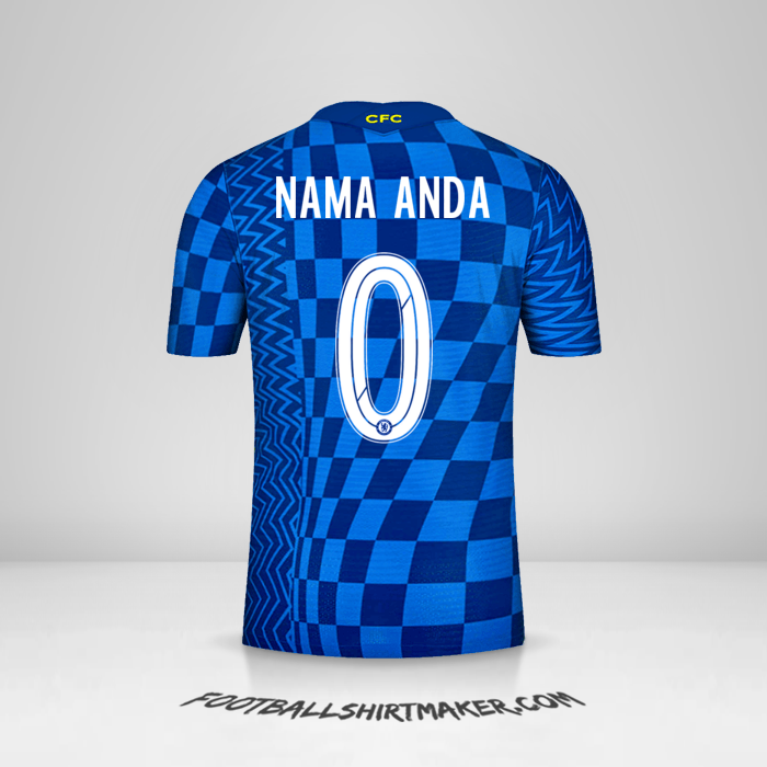 Jersey Chelsea 2021/2022 Cup -  nama anda - 0