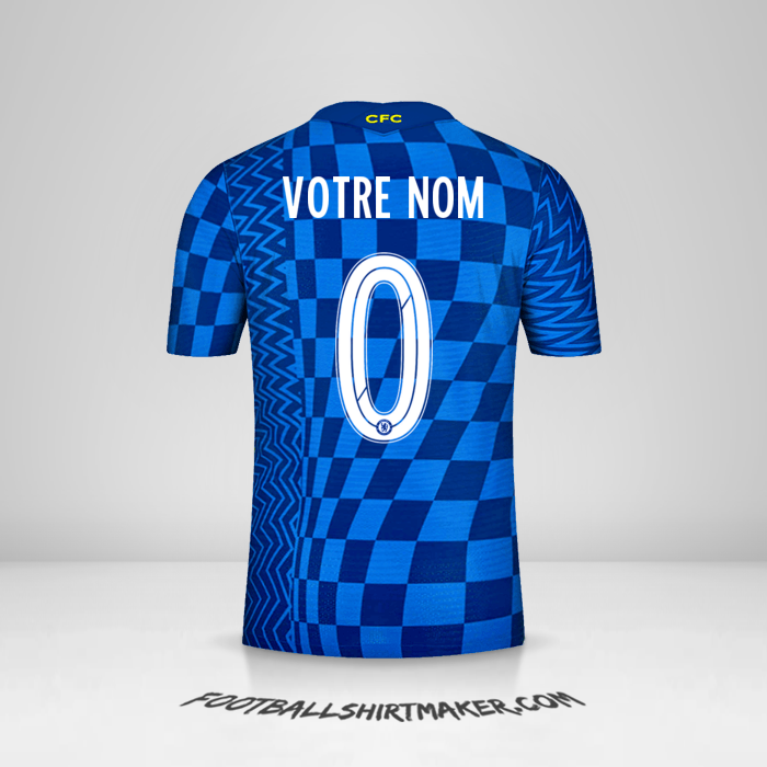 Maillot Chelsea 2021/2022 Cup -  votre nom - 0