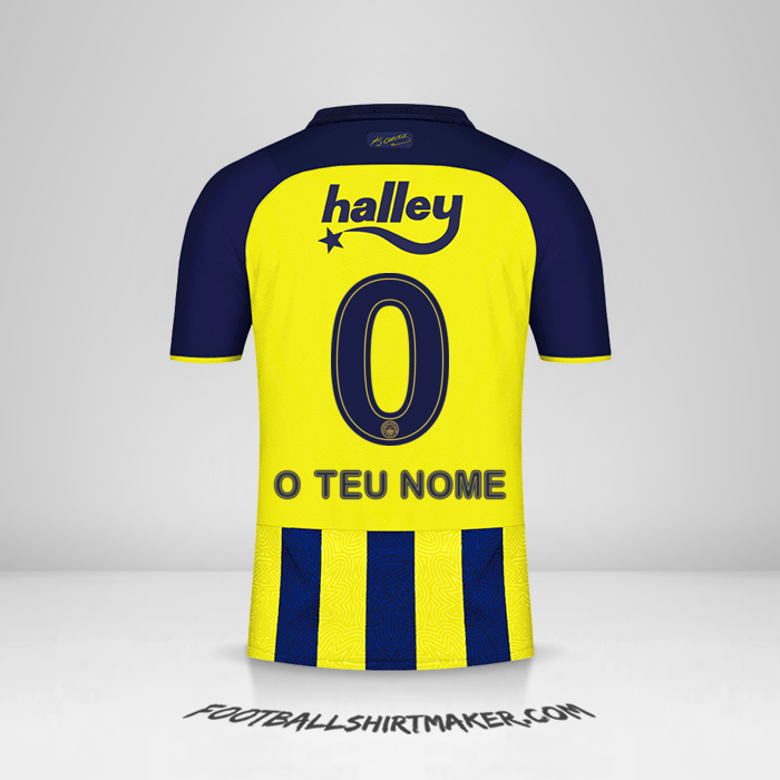 Camisola Fenerbahce SK 2021/2022 -  o teu nome - 0