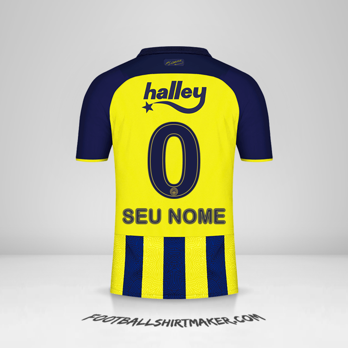 Camisa Fenerbahce SK 2021/2022 -  seu nome - 0