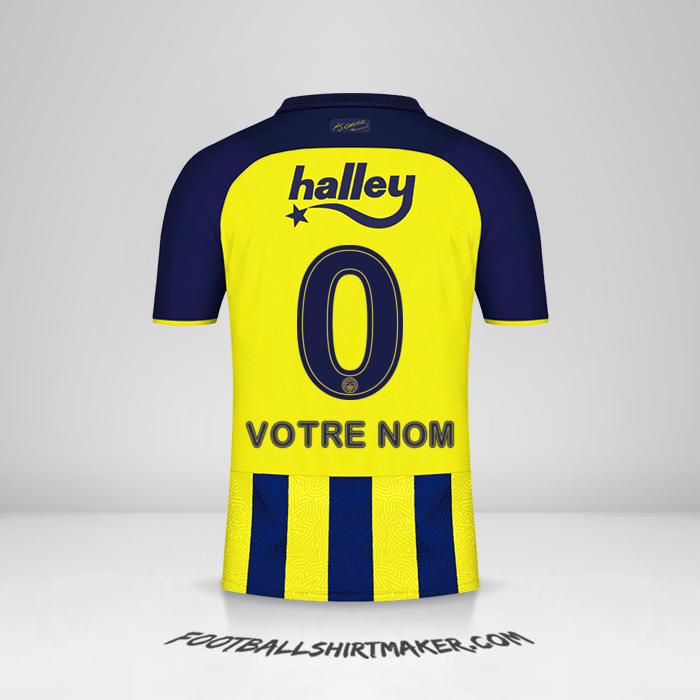 Maillot Fenerbahce SK 2021/2022 -  votre nom - 0