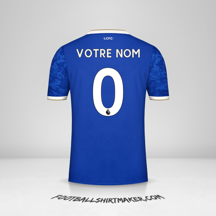 Maillot Leicester City FC 2021/2022 -  votre nom - 0