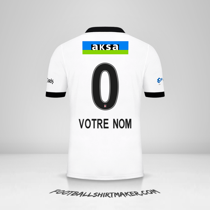 Maillot Besiktas JK 2021/2022 -  votre nom - 0