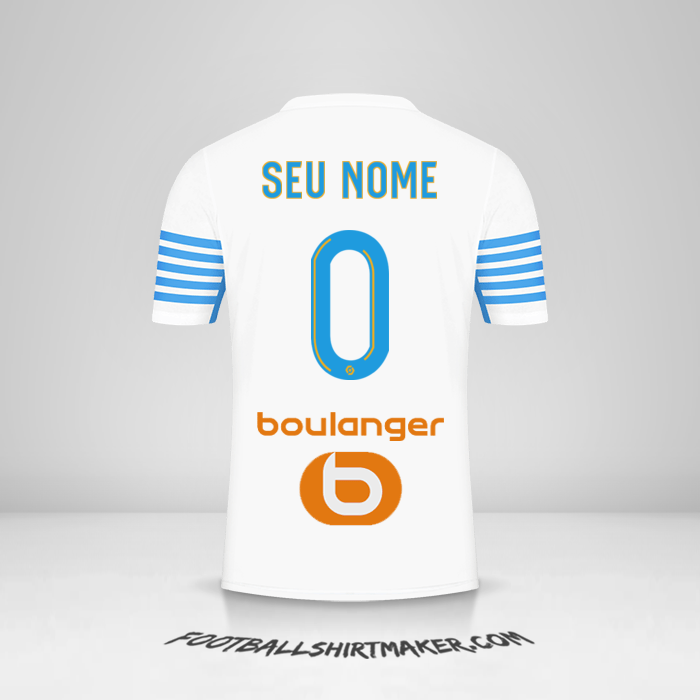 Camisa Olympique de Marseille 2021/2022 -  seu nome - 0