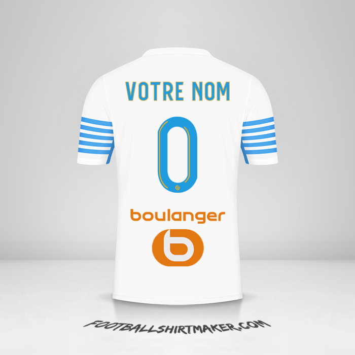 Maillot Olympique de Marseille 2021/2022 -  votre nom - 0