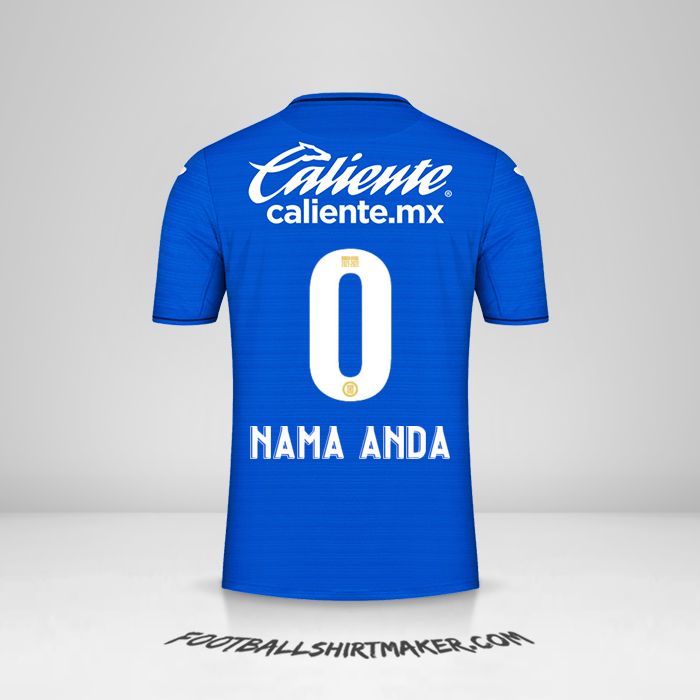 Jersey Cruz Azul 2021/2022 -  nama anda - 0