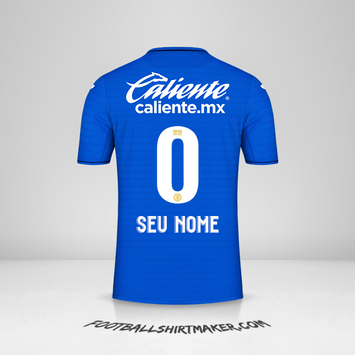 Camisa Cruz Azul 2021/2022 -  seu nome - 0