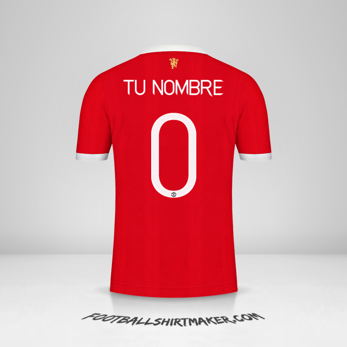 Jersey Manchester United 2021/2022 Cup -  tu nombre - 0