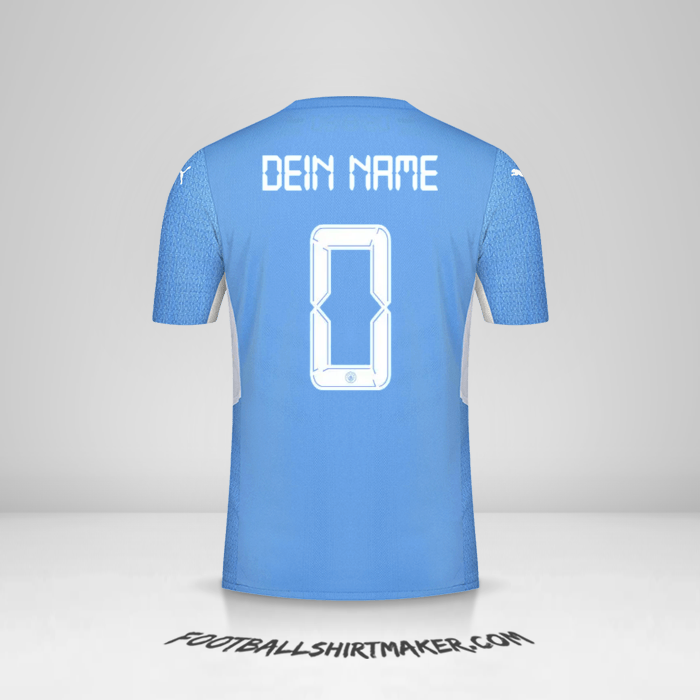 Trikot Manchester City 2021/2022 Cup -  dein name - 0