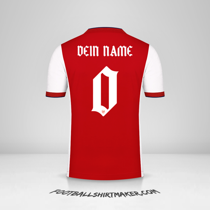 Trikot Arsenal 2021/2022 Cup -  dein name - 0