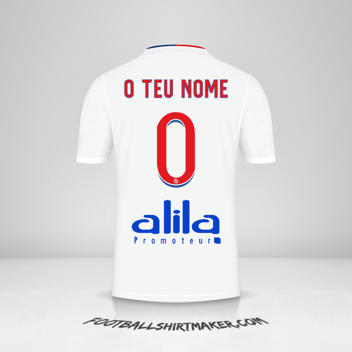 Camisola Olympique Lyon 2021/2022 -  o teu nome - 0