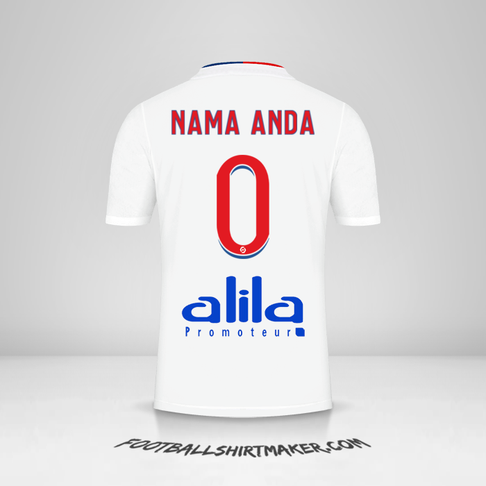 Jersey Olympique Lyon 2021/2022 -  nama anda - 0