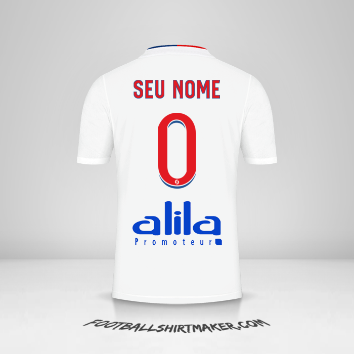 Camisa Olympique Lyon 2021/2022 -  seu nome - 0