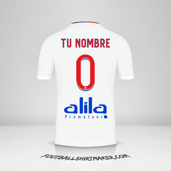 Camiseta Olympique Lyon 2021/2022 -  tu nombre - 0