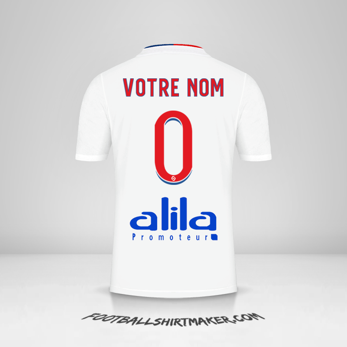 Maillot Olympique Lyon 2021/2022 -  votre nom - 0