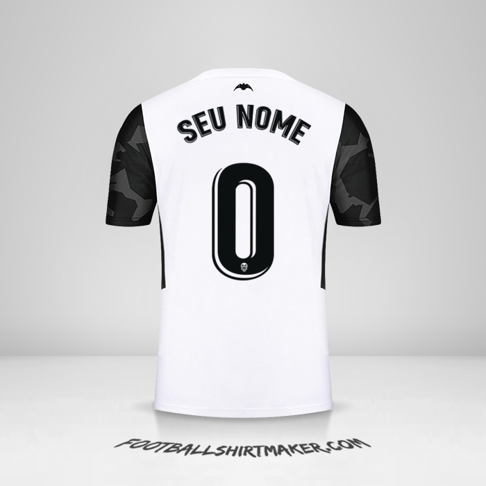 Camisa Valencia CF 2021/2022 -  seu nome - 0