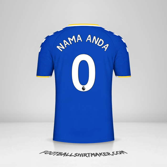 Jersey Everton FC 2021/2022 -  nama anda - 0