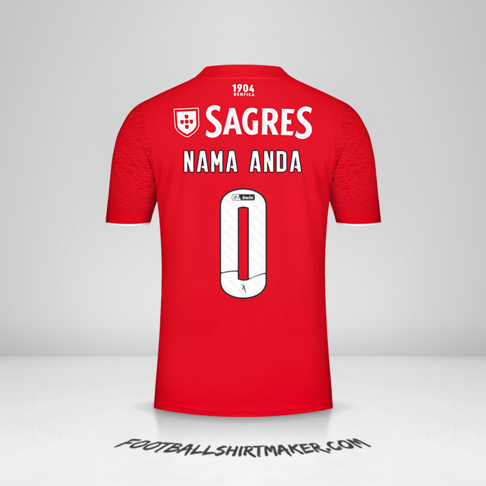 Jersey SL Benfica 2021/2022 -  nama anda - 0