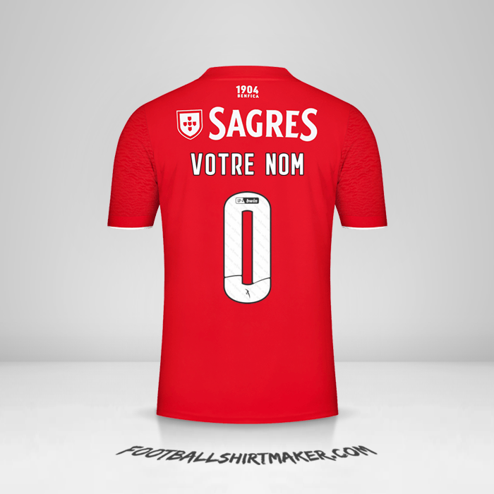 Maillot SL Benfica 2021/2022 -  votre nom - 0