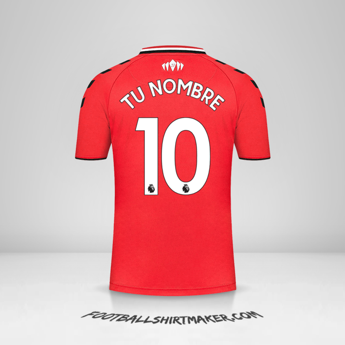 Camiseta Southampton FC 2021/2022 número 10 tu nombre