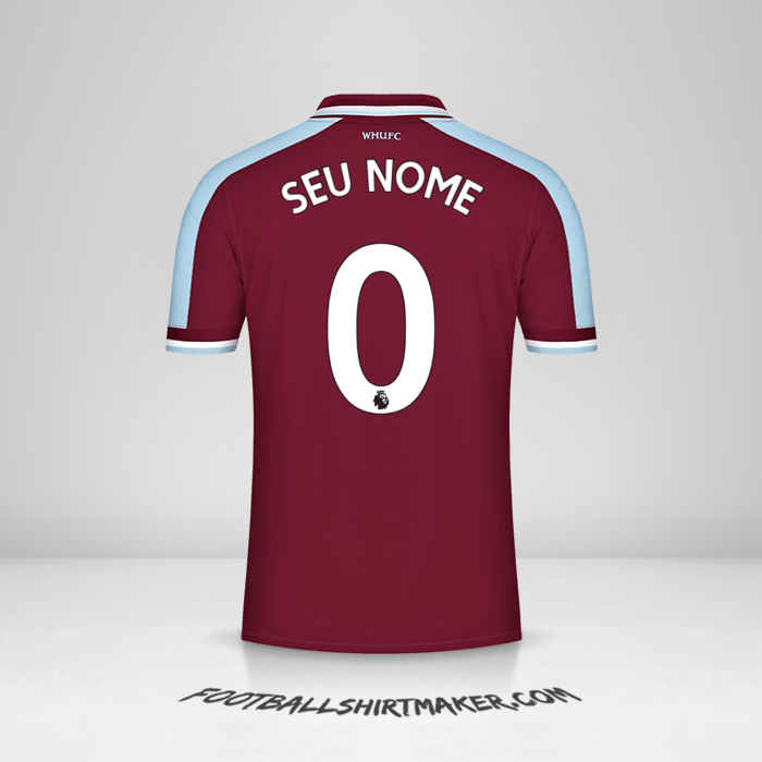 Camisa West Ham United FC 2021/2022 -  seu nome - 0