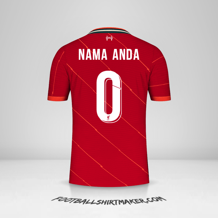 Jersey Liverpool FC 2021/2022 Cup -  nama anda - 0