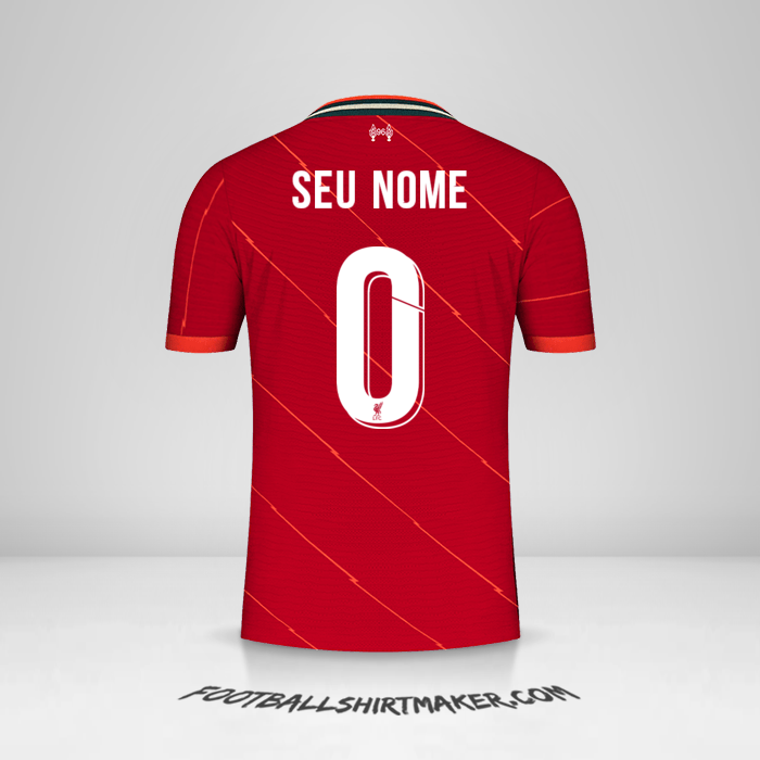 Camisa Liverpool FC 2021/2022 Cup -  seu nome - 0