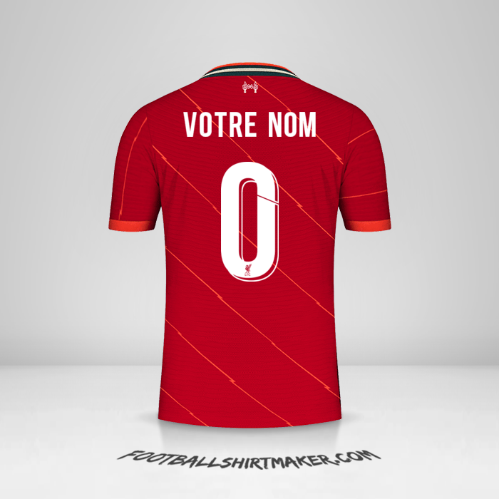 Maillot Liverpool FC 2021/2022 Cup -  votre nom - 0