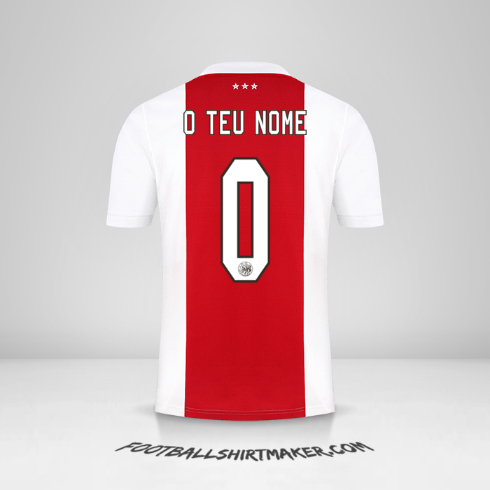 Camisola AFC Ajax 2021/2022 -  o teu nome - 0