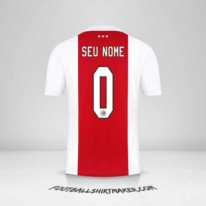 Camisa AFC Ajax 2021/2022 -  seu nome - 0