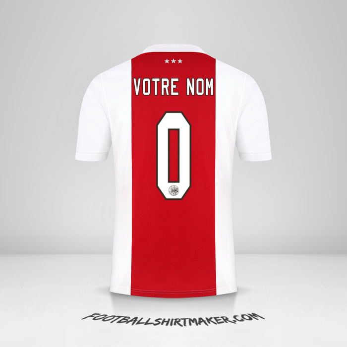 Maillot AFC Ajax 2021/2022 -  votre nom - 0