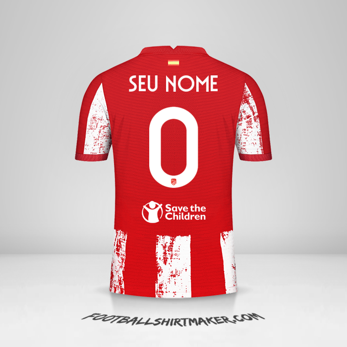 Camisa Atletico Madrid 2021/2022 Cup -  seu nome - 0