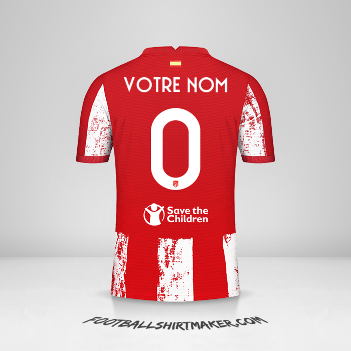 Maillot Atletico Madrid 2021/2022 Cup -  votre nom - 0