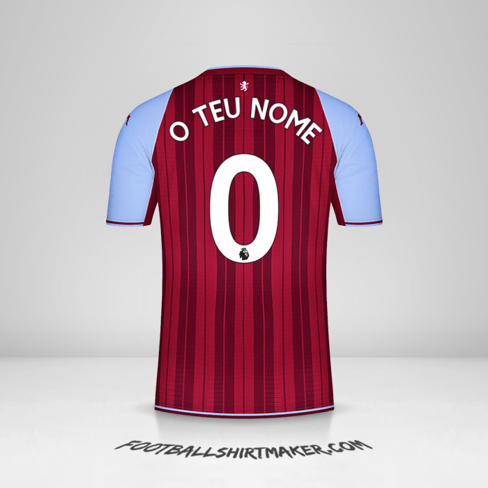 Camisola Aston Villa FC 2021/2022 -  o teu nome - 0