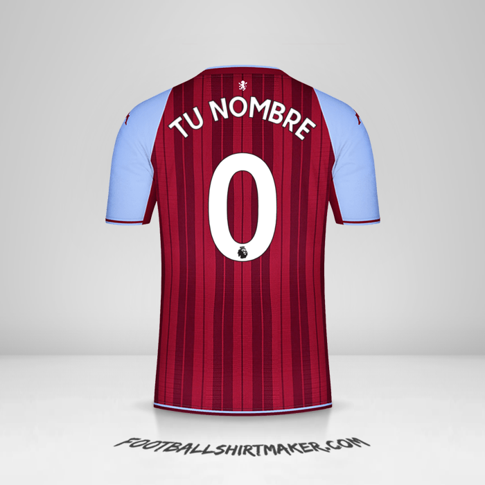 Camiseta Aston Villa FC 2021/2022 -  tu nombre - 0