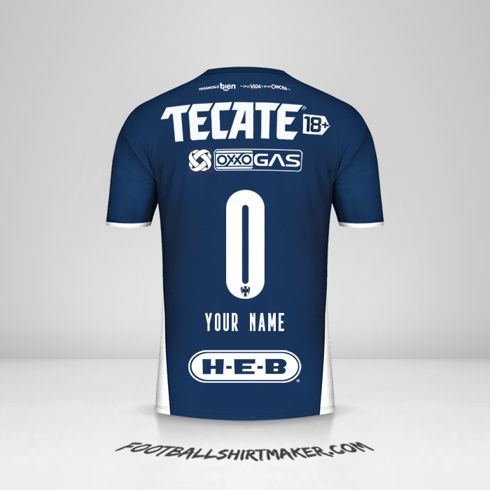 Jersey Monterrey 2021/2022 -  your name - 0