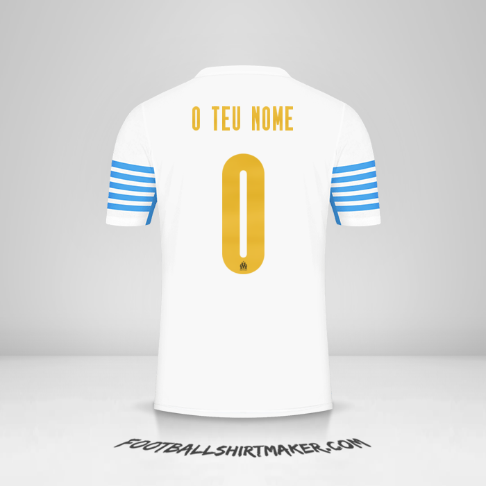 Camisola Olympique de Marseille 2021/2022 Cup -  o teu nome - 0