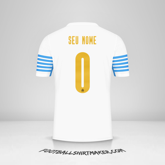 Camisa Olympique de Marseille 2021/2022 Cup -  seu nome - 0