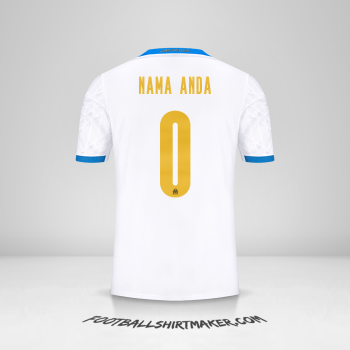 Jersey Olympique de Marseille 2020/21 Cup -  nama anda - 0