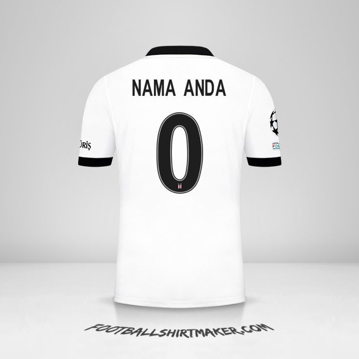 Jersey Besiktas JK 2021/2022 Cup -  nama anda - 0