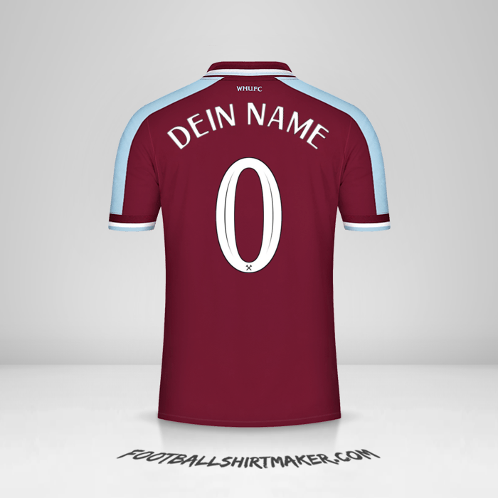 Trikot West Ham United FC 2021/2022 Cup -  dein name - 0