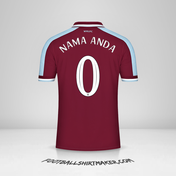 Jersey West Ham United FC 2021/2022 Cup -  nama anda - 0