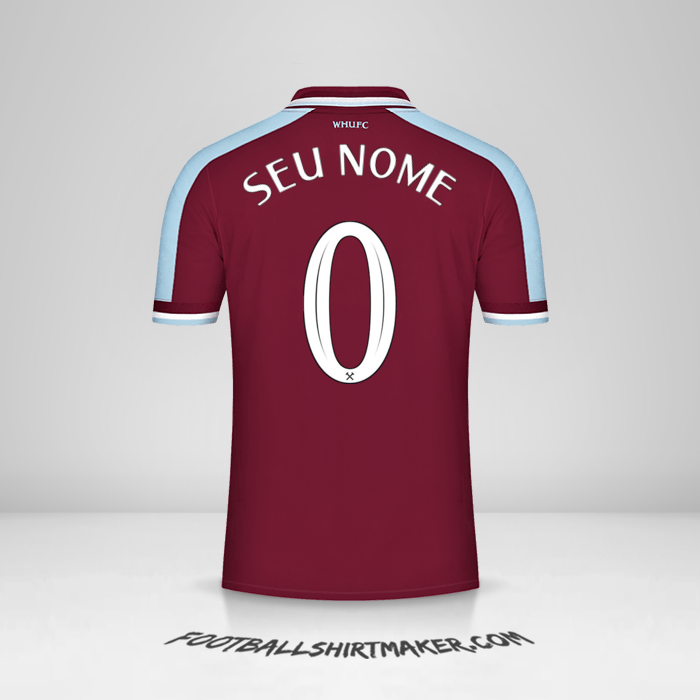 Camisa West Ham United FC 2021/2022 Cup -  seu nome - 0