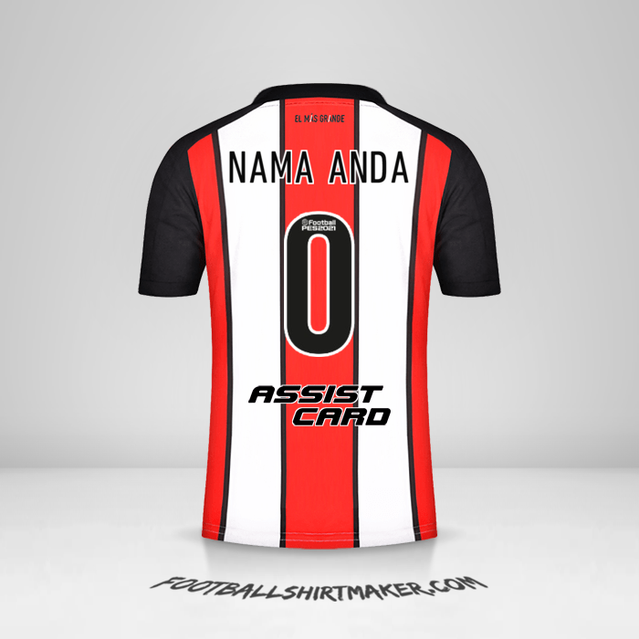 Jersey River Plate 2021/2022 III -  nama anda - 0