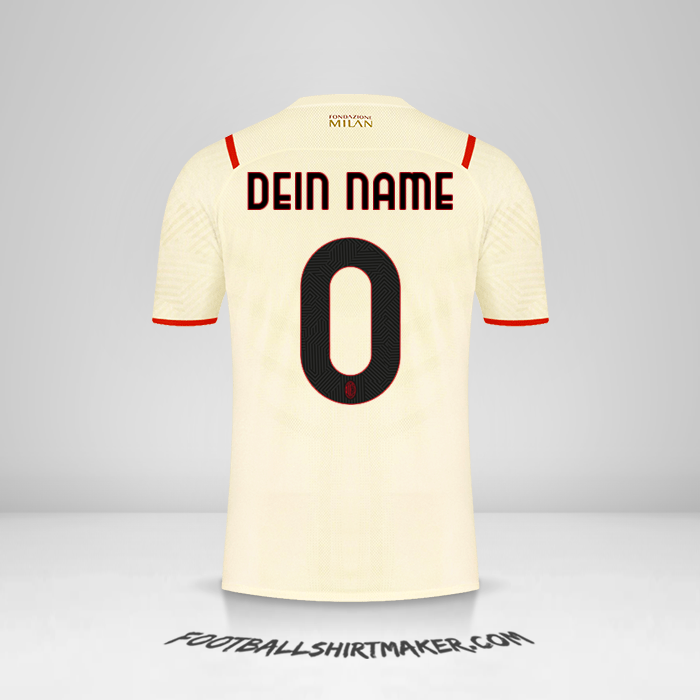 Trikot AC Milan 2021/2022 II -  dein name - 0