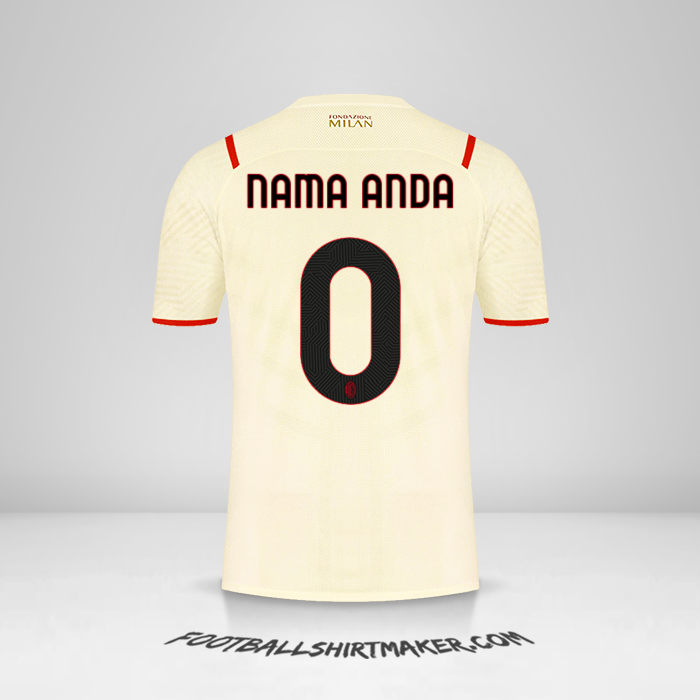 Jersey AC Milan 2021/2022 II -  nama anda - 0