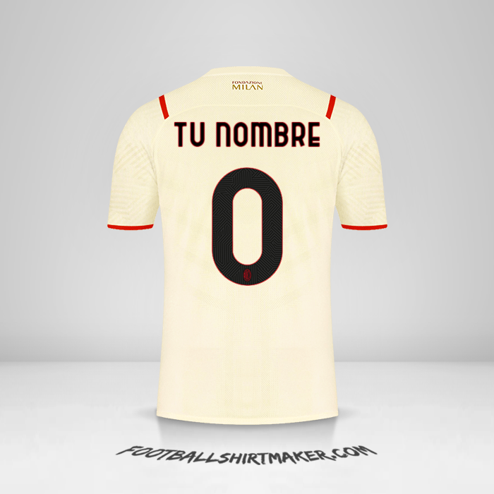 Camiseta AC Milan 2021/2022 II -  tu nombre - 0