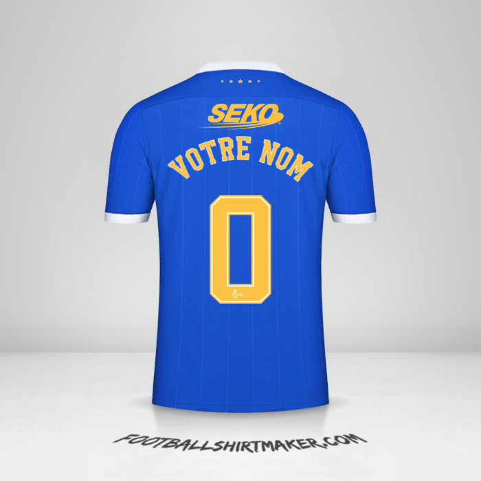 Maillot Rangers FC 2021/2022 -  votre nom - 0