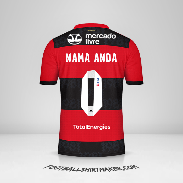 Jersey Flamengo 2021 -  nama anda - 0